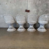 Set of 4 Spun Fiberglass Dining Chairs by Russell Woodard