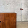 Mid Century Modern Two Door Cabinet By Van Pelt - Belgium 1970's