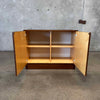 Mid Century Modern Two Door Cabinet By Van Pelt - Belgium 1970's