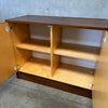 Mid Century Modern Two Door Cabinet By Van Pelt - Belgium 1970's