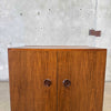 Mid Century Modern Two Door Shelf Cabinet By Van Pelt - Belgium 1970's