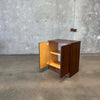 Mid Century Modern Two Door Shelf Cabinet By Van Pelt - Belgium 1970's