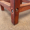 Vintage Constructivist Solid Oak Stool With Removeable Seat & Back