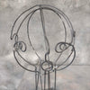 Pair of Vintage Wire Bust Sculptures of Man & Woman In the Style of Calder