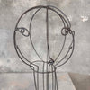 Pair of Vintage Wire Bust Sculptures of Man & Woman In the Style of Calder