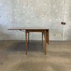 Mid Century Modern Drop Leaf Table & Six Chairs - All Original