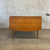 Mid Century Modern Drop Leaf Table & Six Chairs - All Original