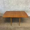 Mid Century Modern Drop Leaf Table & Six Chairs - All Original