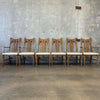 Mid Century Modern Drop Leaf Table & Six Chairs - All Original