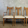 Mid Century Modern Drop Leaf Table & Six Chairs - All Original
