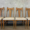 Mid Century Modern Drop Leaf Table & Six Chairs - All Original