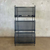 1950s Iron Magazine Rack - Folding Back Leg Product Image