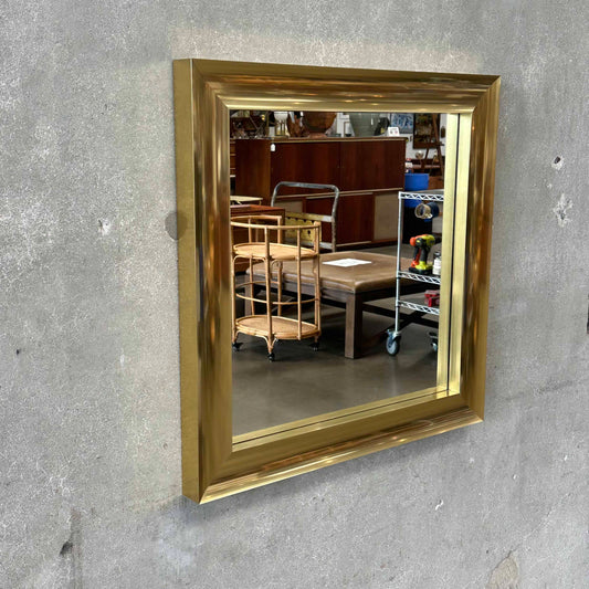 Vintage Gold Brass Mirror