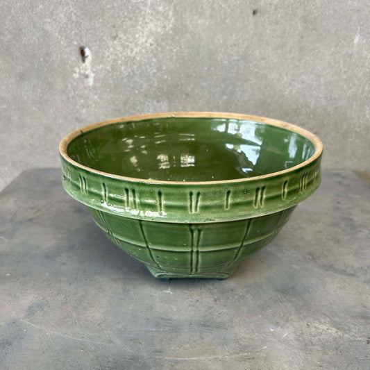 1930s McCoy Yelloware Mixing Bowl #9