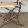 Set of Six Vintage Mexican Leather & Cast Iron Dining Chairs