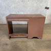 Mid Century Wood Brass Campaign Desk By Thomasville Product Image