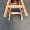 Vintage Wood Stool With Adjustable Back Rest - PENDING