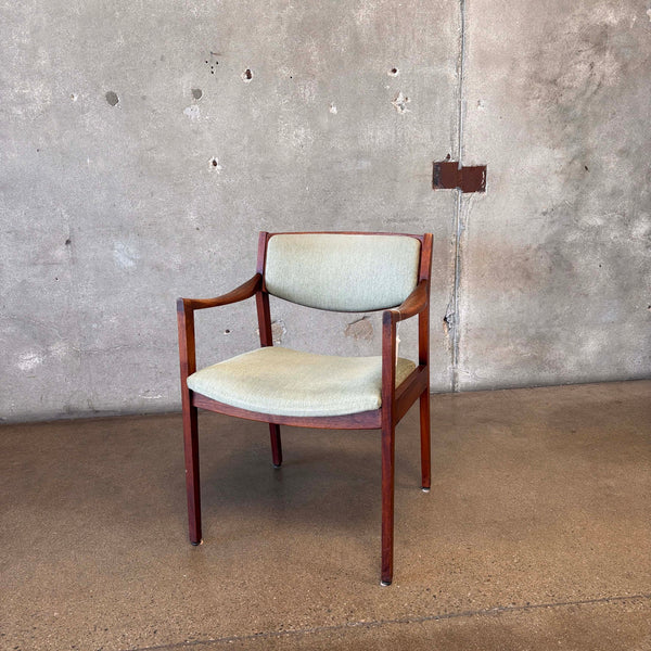 Gunlocke Modern Walnut Armchair After Jens Risom #2