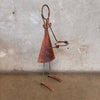 Vintage Metal Girl Pot Holder