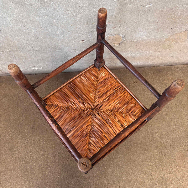 Antique Corner Chair w/Rush Seat (As - Is)