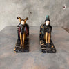 Roland Paris Marble & Cast Bronze Cold-Painted 1930s Bookends - Pending
