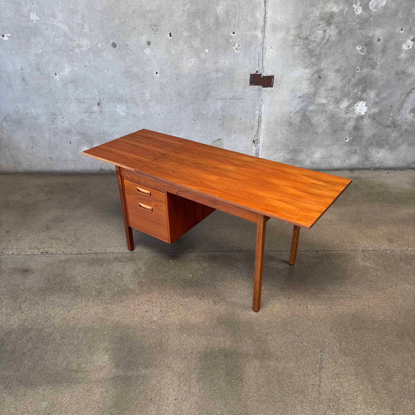 Danish Modern Drop Leaf Teak Desk