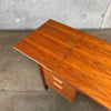 Danish Modern Drop Leaf Teak Desk