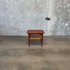 Danish Modern Cane + Teak Side Table by Poul Jensen for Selig