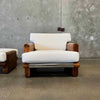 Mid Century Modern Lounge Chair + Ottoman by John Caldwell/California Modern -HOLD