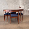 Toscano Walnut Dining Table w/ Four Chairs by Joybird