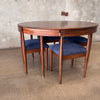 Toscano Walnut Dining Table w/ Four Chairs by Joybird