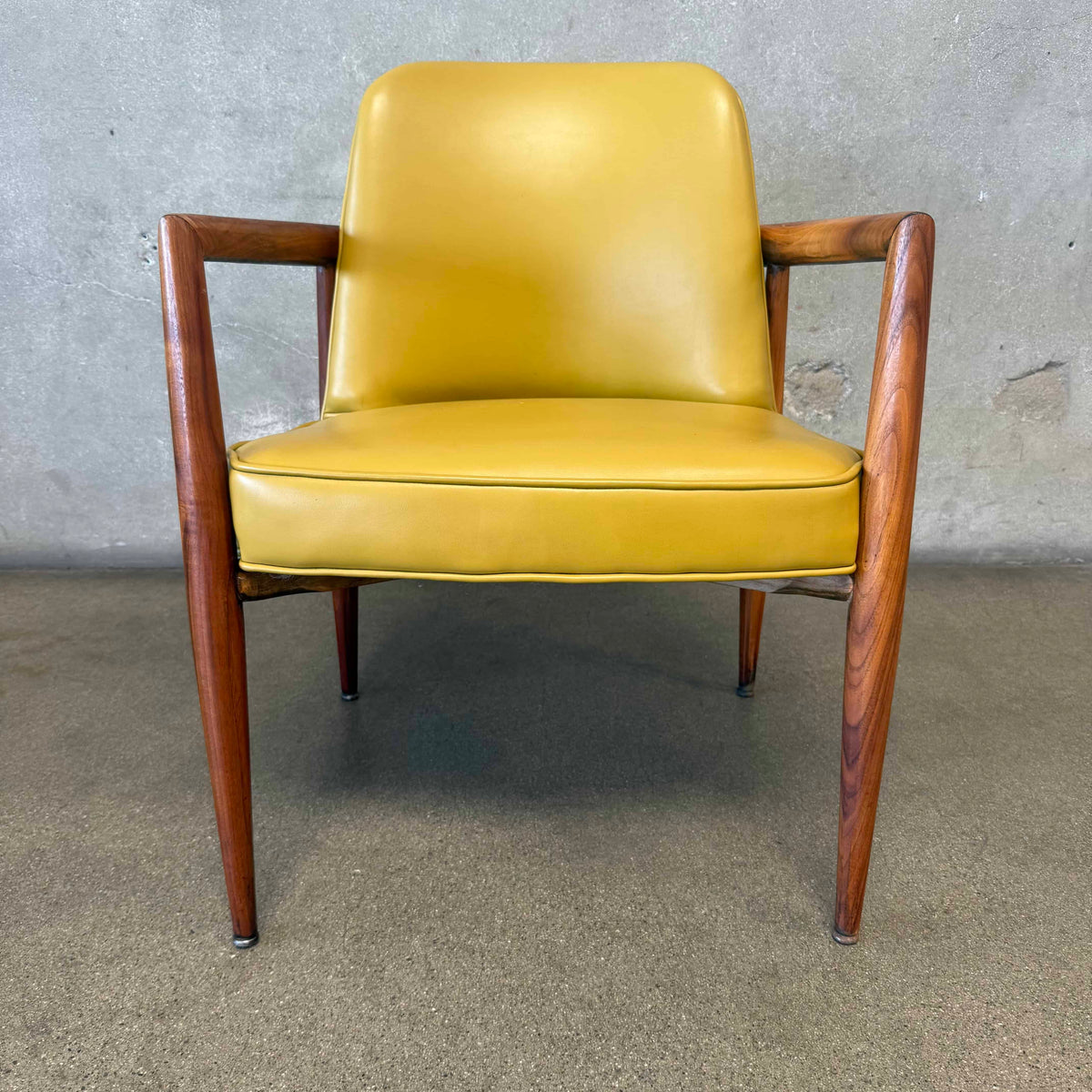 Pale Yellow 1960s Bentwood Arm Chair