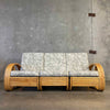 Mid Century Bamboo Pretzel Sofa - 3 Piece Product Image