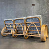Mid Century Bamboo Pretzel Sofa - 3 Piece Product Image
