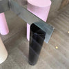 Post Modern Column Glass Top Round Dining Table Product Image