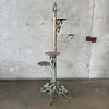 Vintage Four Tier Heavy Welded Iron Plant or Candle Stand