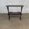 1940s Colonial Revival Accent Table w Lower Bookshelf
