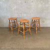 Set of Three Vintage Barstools Circa 1960's