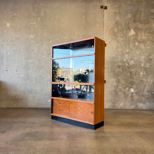 Teak & Glass Shelf Cabinet, Japan 1970's