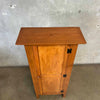 Vintage Solid Wood Pantry Cabinet - Pine w/ Four Shelves