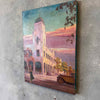 Original 1920's Painting of Spanish Revival Building