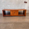 Vintage Mid Century Modern Walnut Media Console/Coffee Table