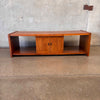 Vintage Mid Century Modern Walnut Media Console/Coffee Table