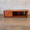 Vintage Mid Century Modern Walnut Media Console/Coffee Table