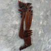 Vintage Evelyn Ackerman Style Carved Wood Peacock Wall Sculpture