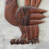 Vintage Evelyn Ackerman Style Carved Wood Peacock Wall Sculpture