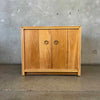 MCM Two Door Cabinet 1960s Restored Solid Wood & Veneers Natural Finish #1