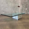 Concrete & Glass SAPO Coffee Table by Sergio & Giorgio Saporiti