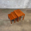 Bent Silberg Danish Modern Teak Nesting Tables
