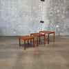 Bent Silberg Danish Modern Teak Nesting Tables